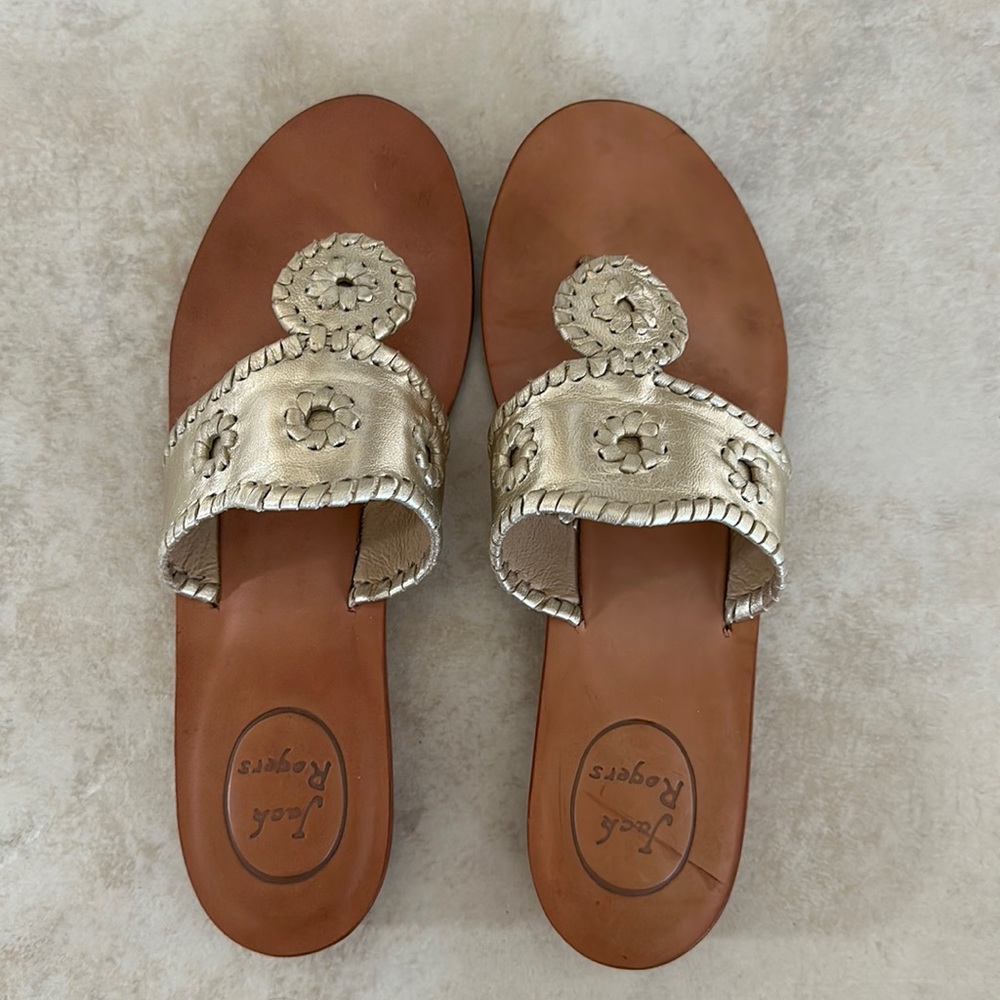 Gold Jack Rogers size 8 sandals